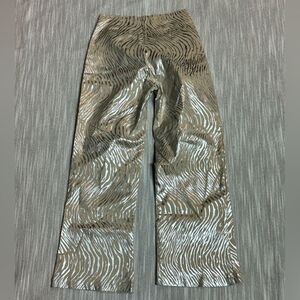 Metallic Animal Print pants size medium